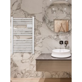 Drexon LYRIA 941105 – Sèche-serviettes électrique sans fluide 500 W – Thermostat programmable – Blanc
