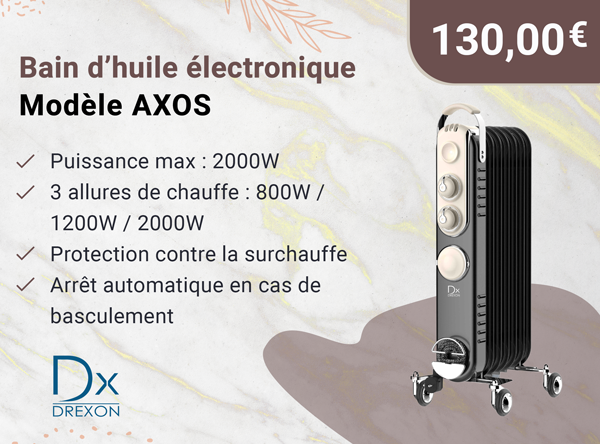 DREXON 802000- Bain d'huile 20000W -Modèle AXOS